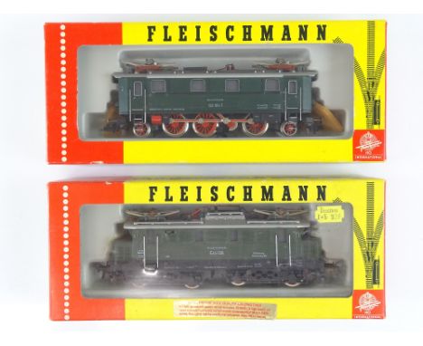 A pair of HO Gauge German Outline electric locomotives by FLEISCHMANN comprising 4330 and 4369 - Vendor advises DCC fitted - 