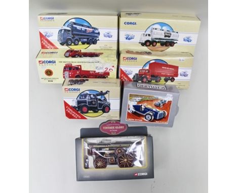 CORGI CLASSICS DIE-CAST COMMERCIAL VEHICLES including; 97319 ERF cylindrical tanker, "Bass Worthington", 97952 Foden tanker "