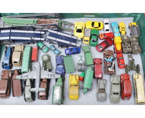 A SELECTION OF APPROXIMATELY 45 DIE-CAST VEHICLES AND MODELS to include; garden roller, various early saloons and commercials