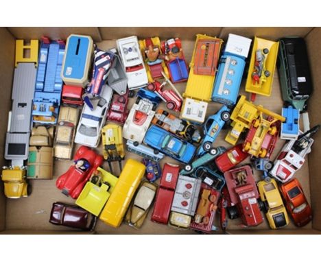 CORGI AND OTHER DIE-CAST VEHICLES including Mini 30, Corgi Bedford OB coach, Corgi double decker bus, Corgi Somerlite oil tan