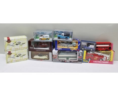 A COLLECTION OF CORGI MATCHBOX AND DINKY DIE-CASTS including Corgi Original Omnibus Company Blackpool Tram 41509 , Range Rove