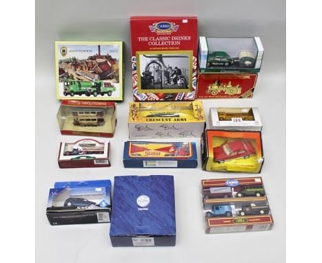VARIOUS DIE-CAST MODELS including Corgi Cameo Collectables Classic Drink Collection, Vintage Models together with Corgi Limit