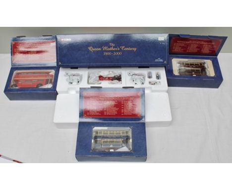 CORGI DIE-CAST COLLECTABLES THE QUEEN MOTHER'S CENTURY 1900 - 2000 including 37003 State Landau Coach and horses, 36712 Centu