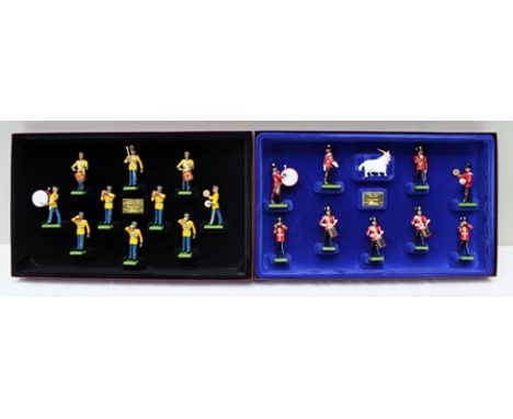 A W. BRITAIN LIMITED EDITION CAST METAL SET OF THE UNITED STATES ARMY BAND OF WASHINGTON DC no.452/5000 containing ten figure