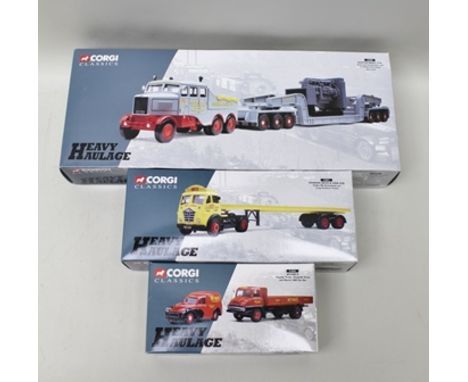 CORGI CLASSICS DIE-CAST VEHICLES HEAVY HAULAGE COLLECTION including 17602 Sunter Bros. Ltd. Scammell Constructor and 24-wheel