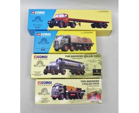 CORGI CLASSICS DIE-CAST VEHICLES including 16401 Siddle C. Cook Ltd. Scammell Highwayman and trailer set, 09701 ERF 8-wheel r