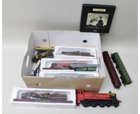 A COLLECTION OF ASSORTED MODEL TRAINS including; Star Models 000 electric, mounted model of LNER Flying Scotsman, various Din