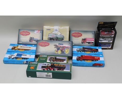 CORGI DIE-CAST COMMERCIAL VEHICLES including three vintage Glory of Steam models, Sentinel steam wagon Shepherd Neame, Sentin