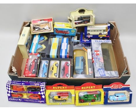 A COLLECTION OF DIE-CAST COLLECTORS VEHICLES including; Oxford Collectables Ice-cream vans, caravan, promotional vehicles inc