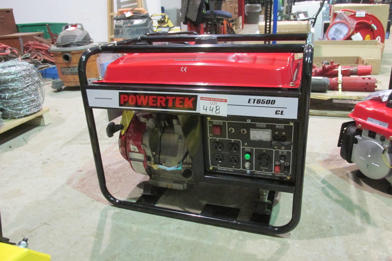 TO 001 UNUSED POWERTEK ET6500 GAS GENERATOR