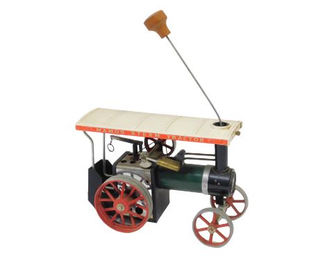 A Mamod steam traction engine, 21cm high. 