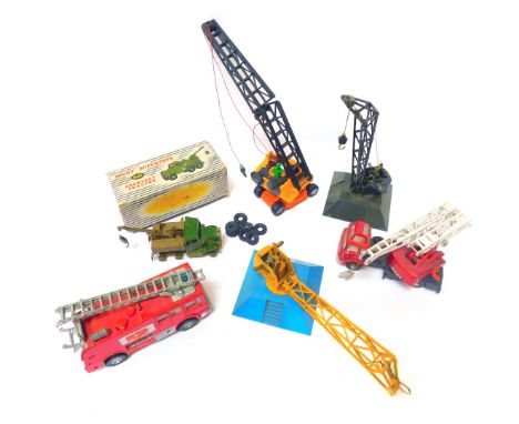 Diecast vehicles, to include Dinky Supertoys 661 Recovery Tractor, boxed,  Merryweather Marquis Fire Tender, Jones Fleetmaste