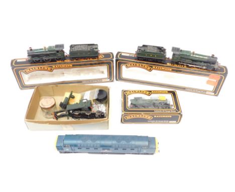 Mainline and Lima OO gauge locomotives, including Manor class Hinton Manor 4-6-0, GWR green livery, 57XX Pannier tank locomot