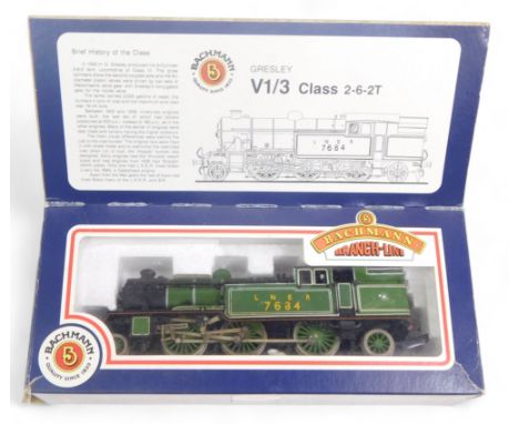 A Bachmann Branchline OO gauge class V3 tank locomotive, 2-6-2, 7684, in LNER green, 31600, boxed. 