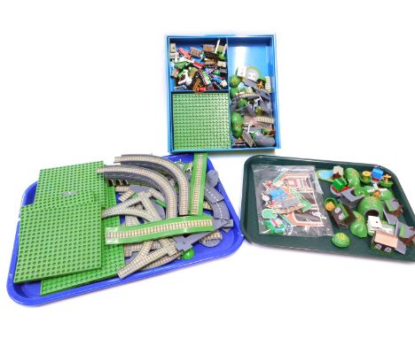 Ertl Thomas the Tank Engine and Friends, to include track, wagons, tenders, cardboard cutouts, miniature changing wheel, etc.