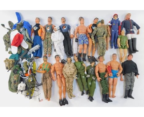 Palitoy Action Man and Mattel Action Men, including weapons and accessories, etc. (1 box) 
