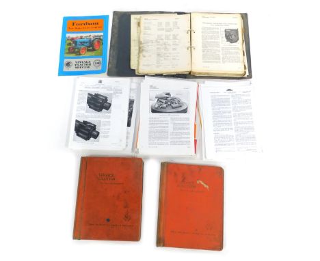 A group of Fordson Major Tractor original workshop manuals, together with copy editions of manuals. (1 bag)