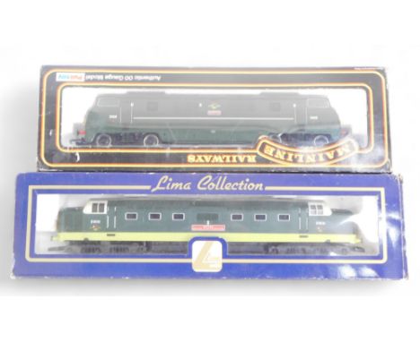 Mainline and Lima diesel locomotives, including D825 Warship class locomotive Intrepid and class 55 Deltic Royal Highland Fus