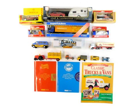 Corgi, Lledo and other diecast, including Corgi Superhaulers Sainsbury's truck, Corgi Plaxton Paramount Shearings coach, Shel