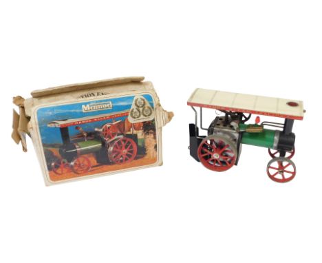 A Mamod TE1A steam traction engine, boxed. 