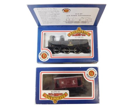 Two Bachmann Branchline OO gauge trains and accessories, comprising the J72 class locomotive 0-6-0T, boxed, and an associated