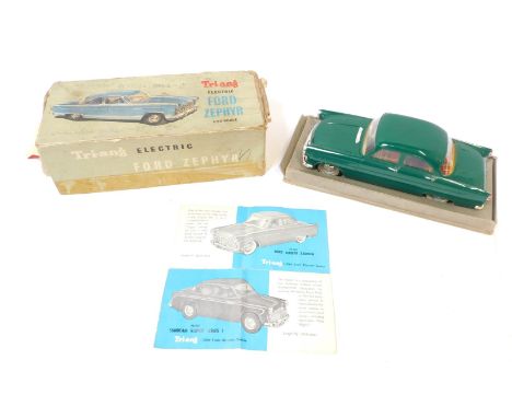 A Tri-Ang electric Ford Zephyr, 1-20 scale, boxed. 