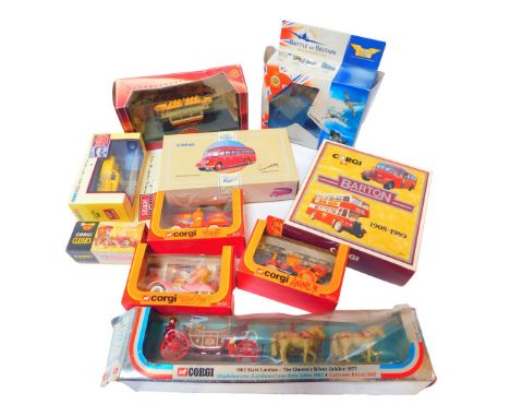 Corgi and other boxed diecast vehicles, comprising Reliant Regal Super Van Only Fools and Horses, The Muppet Show Corgi figur