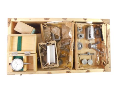 A group of Stewart steam engine component parts and castings. (1 box) 