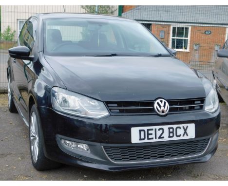 A Volkswagen Polo SEL TDI 90, registration DE12 BCX, 3 door hatchback, 1598cc, diesel, first registered April 2012, 5 previou