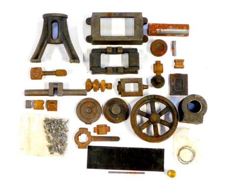 A group of Stewart engine castings. (1 tray) 