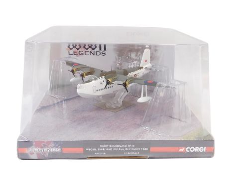 A Corgi World War II Legends Short Sunderland MKII model aircraft, 1:144 scale, boxed. 