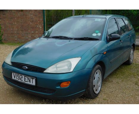 A Ford Focus estate, registration V192 ENT, green, 1800cc, petrol, recorded miles 161,346, first registered November 1999, MO