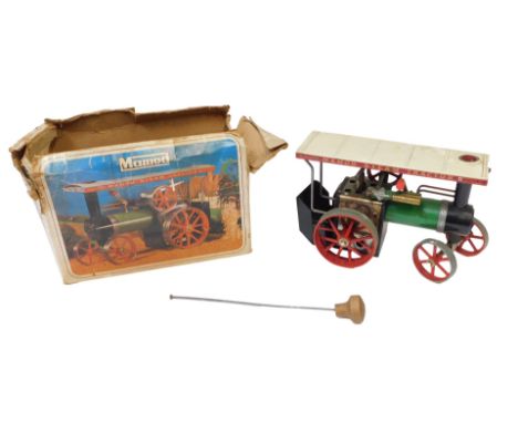 A Mamod TE1A steam traction engine, boxed. 
