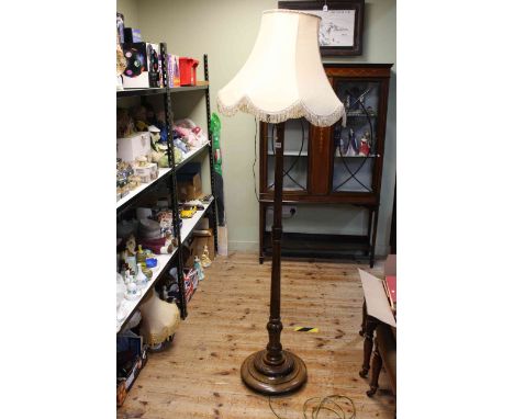 Oak standard lamp.