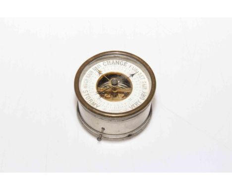 Small French aneroid barometer.