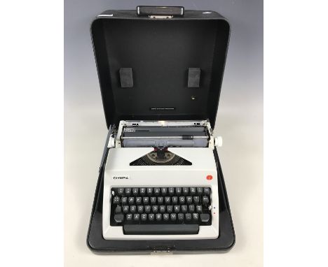 An Olympia portable typewriter 