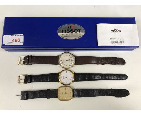 Vintage wristwatches including Tissot, Sekonda and Rotary
