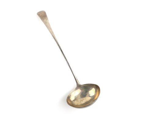 George III silver Old English pattern soup ladle, by Thomas Wallis II, London, 1801, 6oz, 186g,.           Please see ewbanks