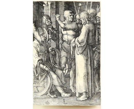 18th century print, various medieval figures, 12cm x 8cm..           Please see ewbanks.co.uk for condition reports and furth