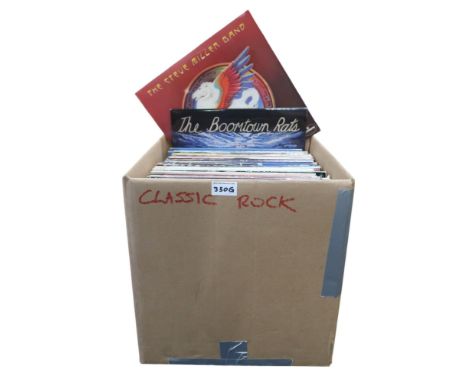 VINYL RECORDS a good box of classic rock LP records with Ry Cooder, Little Feat, the Steve Miller Band, Carole King Tapestry,