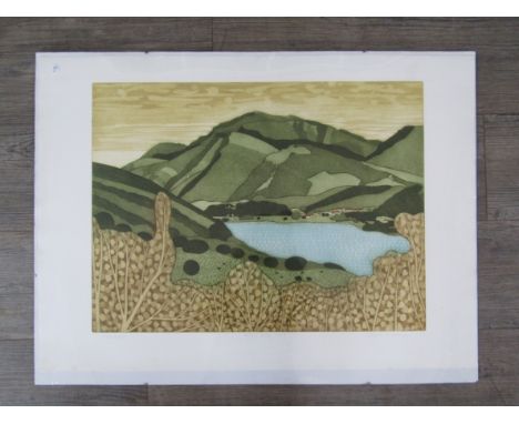 JOHN BRUNSDON (1933-2014): A framed limited edition artists proof print "Llanberis", signed, titled and numbered in pencil by