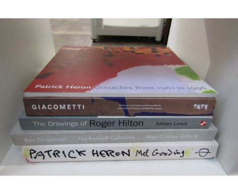 Five books relating to Modern Art including Giacometti (Tate Edition), 'Drawings of Roger Hilton', 'Patrick Heron Gouaches fr