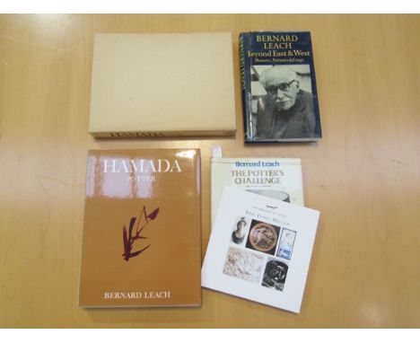 Four books relating to studio pottery - "Hamada, Potter" by Bernard  Leach, "Bernard Leach Beyond East &amp; West", "Bernard 