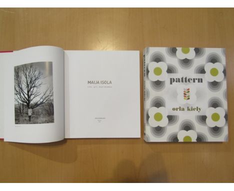 Two design books including "Maija Isola - Life, Art, Marimekko" rare out of print 2005 hardback book, and "Orla Kiely - Patte
