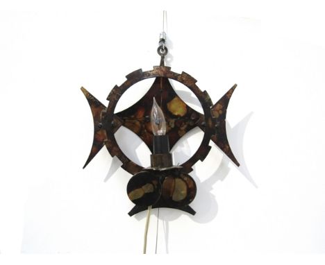 HENRIK HORST (XX) A metal sculptural wall light.