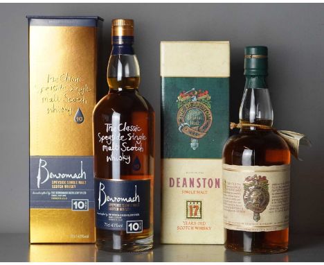 Benromach 10 Year Old Speyside Single Malt Benromach 10 Year Old Speyside Single Malt, 43%, 70cl; and Deanston Single Malt 17