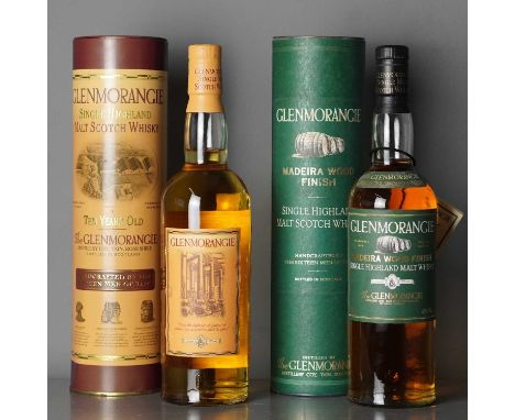 Glenmorangie Madeira Wood finish Glenmorangie Madeira Wood finish single Highland malt Scotch whisky, 70cl, 43%; together wit