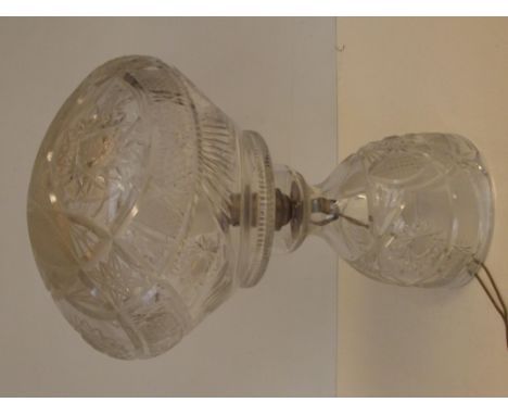 Cut crystal lamp 35cm