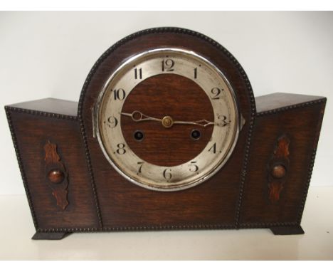 Art deco mantel clock no glass