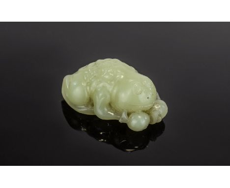 Antique Period Chinese White Jade and Pomegranate Sculpture. Nice Quality, From a Private Collection. Weight 22 grams, Size -